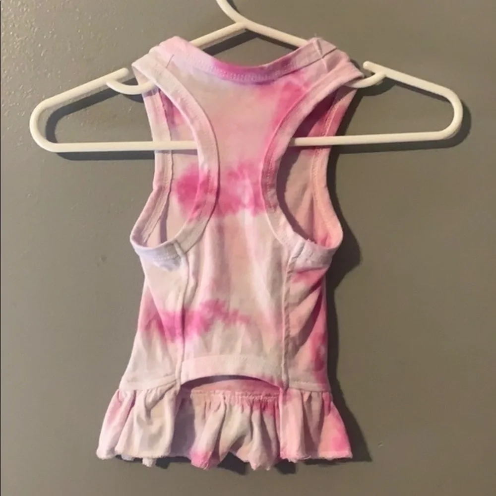 3/10.00! Dye Cotton Dog T-shirt Dress Size Small Pet Handmade